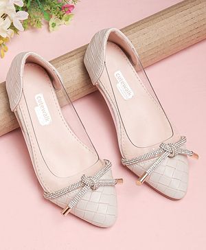 Cute Walk by Babyhug Studded Sandals - Cream