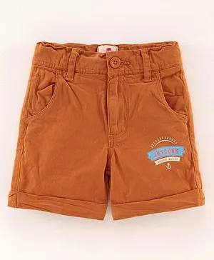 JusCubs Beach Vacay Print Shorts - Orange
