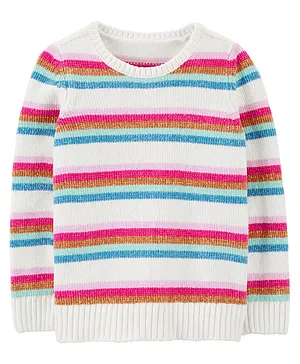 Carter's Striped Chenille Sweater - Multicolor