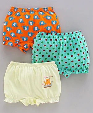 Chicita Printed Cotton Bloomers Pack of 3 - Multicolor