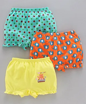 Chicita Printed Cotton Bloomers Pack of 3 - Multicolor