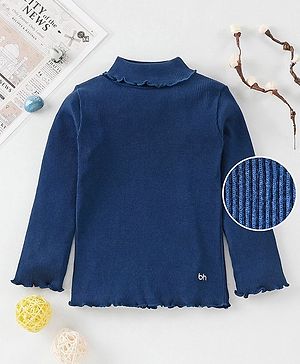Babyhug Winter Wear Full Sleeves Top - Navy Blue