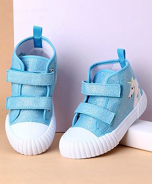 Cute Walk by Babyhug Casual Shoes Unicorn Embroidery - Blue