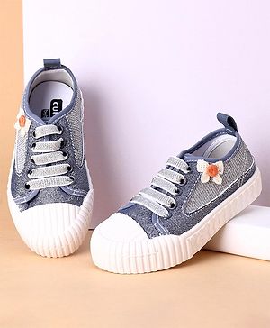 Cute Walk by Babyhug Casual Shoes With Lace - Blue