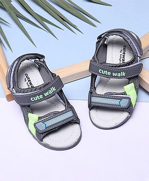 Cute Walk by Babyhug Sandals - Grey