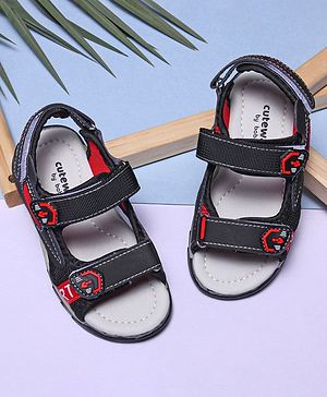 Cute Walk by Babyhug Sandals - Black