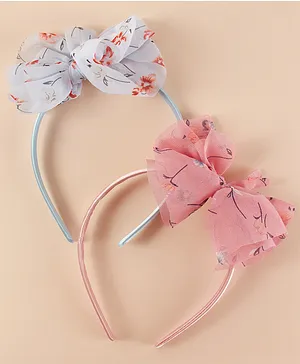 Pine Kids Free Size with Bow Hairband Pack of 2 - Multicolour