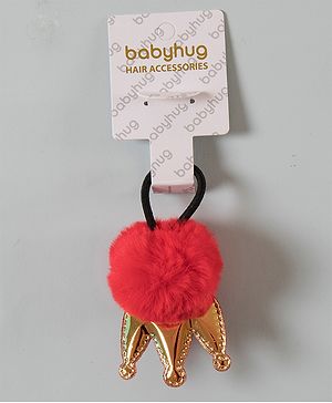 Babyhug Crown Shaped Rubber Band - Red