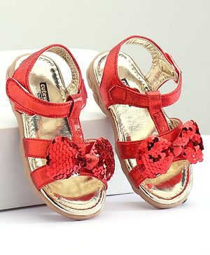Cute Walk by Babyhug Sandals Girl RED 26