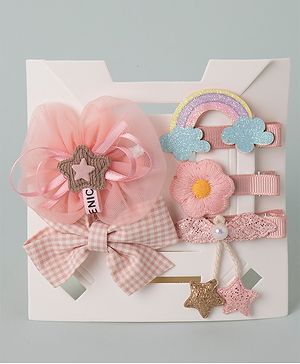 Babyhug Hair Accessories Combo Set - Pink