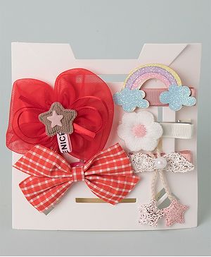 Babyhug Hair Accessories Combo Set - Red