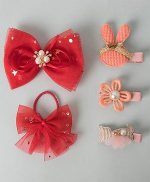 Babyhug Hair Accessories Combo Set - Red