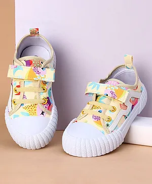 yellow cute shoes