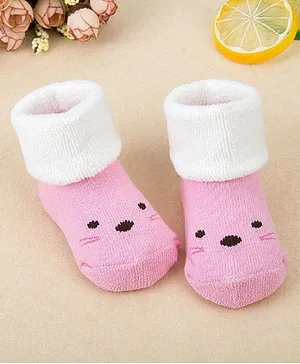 Flaunt Chic Chick Design Socks - Pink