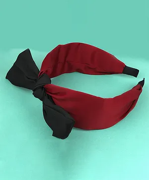 Jewelz Plain Knot Hair Band - Red