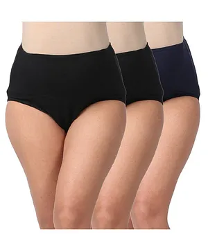 Morph Pack Of 3 Post Delivery Period Panties - Black