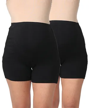 Morph Pack Of 2 Maternity Under Shorts - Black