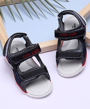 Cute Walk by Babyhug Sandals - Black