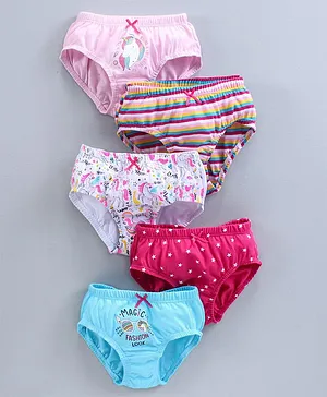 Bodycare Unicorn Printed Panties Pack of 5
                      (Colour & Print May Vary)