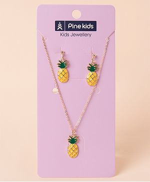 Pine Kids Pineapple Shaped Jewellery Set - Yellow