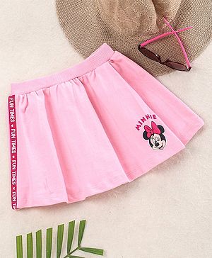 Babyhug Mid Thigh Skirt Minnie Mouse Print - Pink