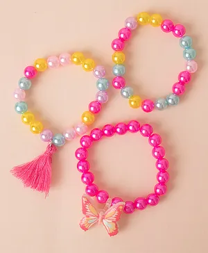 Babyhug Beads Bracelets Pack of 2 - Multicolor