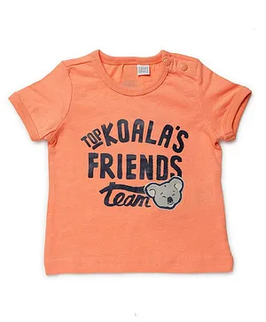 Chicoo Half Sleeves T-Shirt - Orange