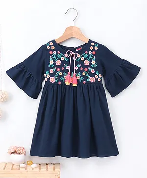 Full Sleeves One Piece Dresses Frocks Above Knee Length Girls Frocks And Dresses Online Buy Baby Kids Products At Firstcry Com