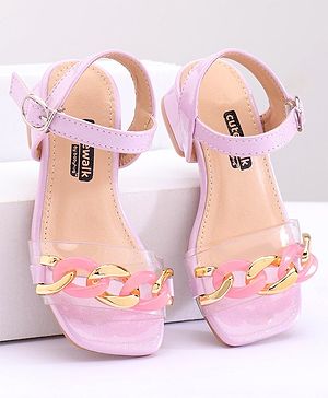 Cute Walk by Babyhug Party Wear Sandals - Purple