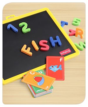 Babyhug Stepping Stones Magnetic Writing Activity Kit - 52 Picture & 108 Total Magnets