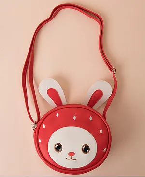 Babyhug Free Size Sling Bag Bunny Print - Red