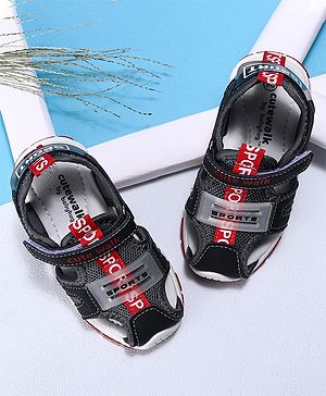 Cute Walk by Babyhug Casual Sandals - Black