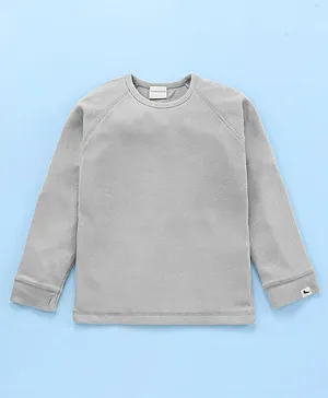 Turtledove London Organic Cotton Full Sleeves Top - Grey