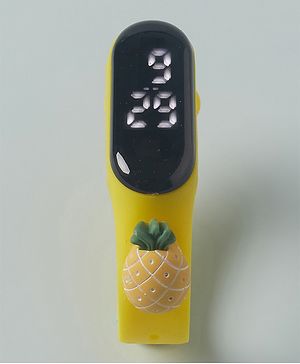 Babyhug Free Size Pineapple Digital Watch - Yellow