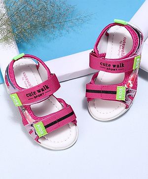 Cute Walk by Babyhug Sandal - Dark Pink