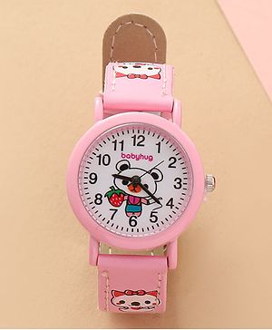 Bayhug Free Size Analog Watch - Pink