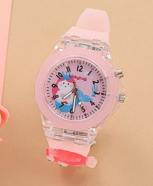 Bayhug Free Size Analog Watch - Pink