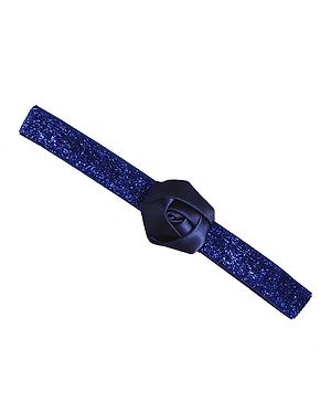 BABY Charm Rosette Detailing Headband - Navy Blue