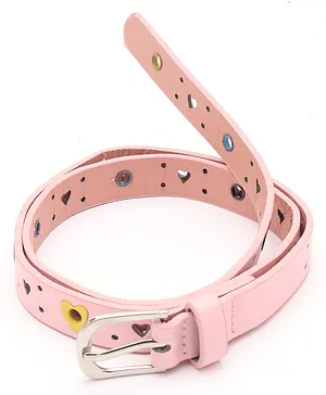 Pine Kids Free Size Heart Loops Belt - Pink