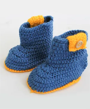 Woonie Handmade Booties - Blue