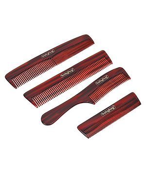 Babyhug Premium Comb Set of 4 - Brown