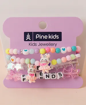 Pine Kids Bracelets Pack of 4 - Multicolor 