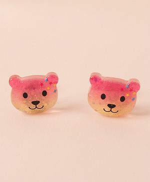 Babyhug Teddy Bear Earrings - Multicolor