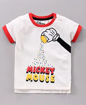 Colt Half Sleeves Tee Mickey Mouse - White