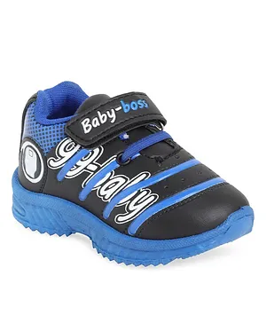 Chiu Text Print Detailing Sneaker - Blue