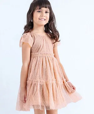 One Piece Dresses Frocks Short Knee Length Polyester Girls Frocks And Dresses Online Buy Baby Kids Products At Firstcry Com