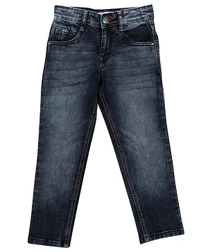 LEO Full Length Solid Slim Fit Jeans - Blue