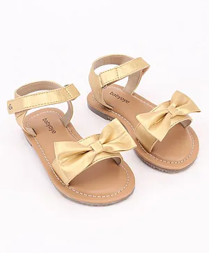 Gold baby sandals size on sale 4