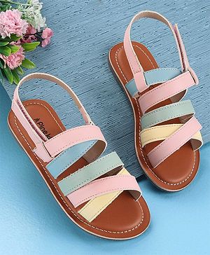 Pine Kids Open Toe Sandals - Pink Blue