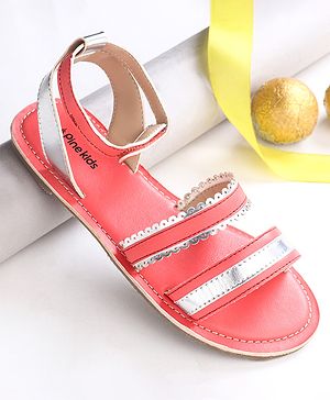 Pine Kids Party Wear Sandals - Pink